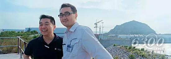 威克诺森大中华区总裁卫志刚、中交第四航务工程局有限公司第二工程公司总工程师董政先生(从左到右)