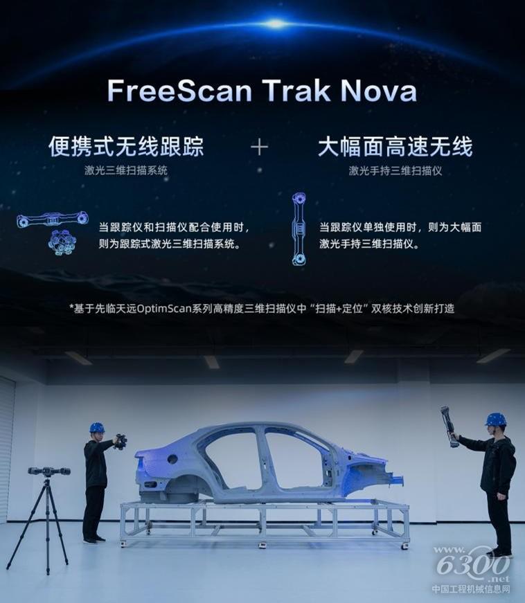 便携跟踪+大幅面手持激光!先临三维推出双核无线跟踪激光三维扫描系统